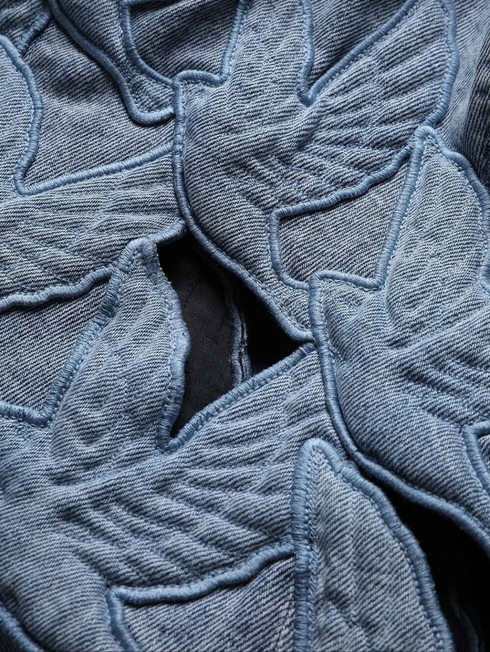 Alchemy Denim Applique Dress Worn Once - Picture 4 of 6